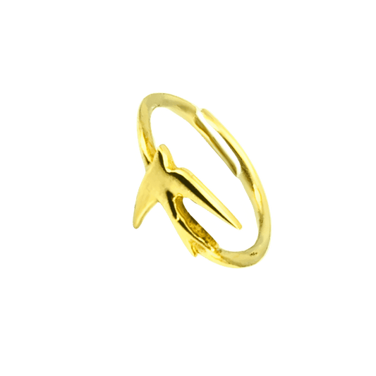 Anello rondine design in argento 925
