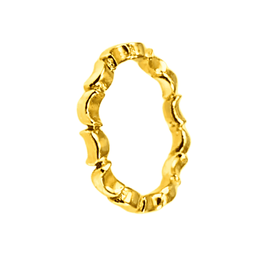 Anello mezzaluna design in argento 925