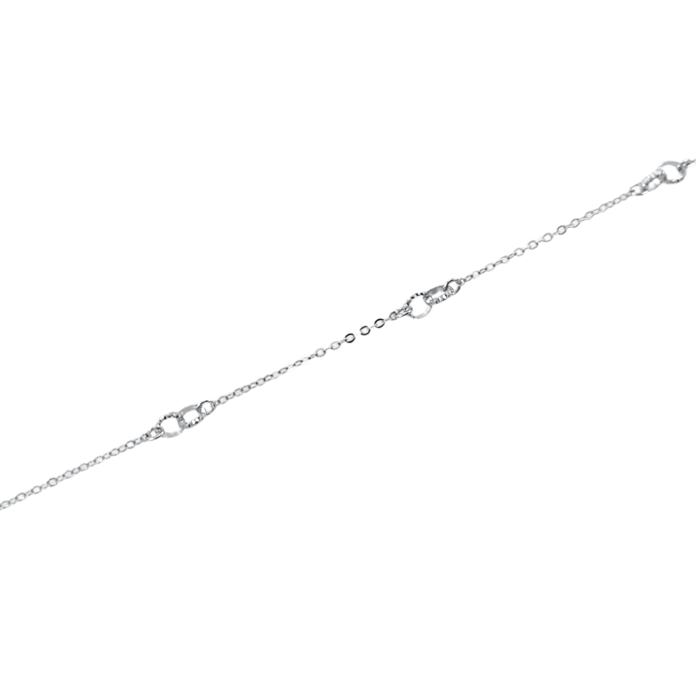 Shells design choker necklace in 925 silver with pendants