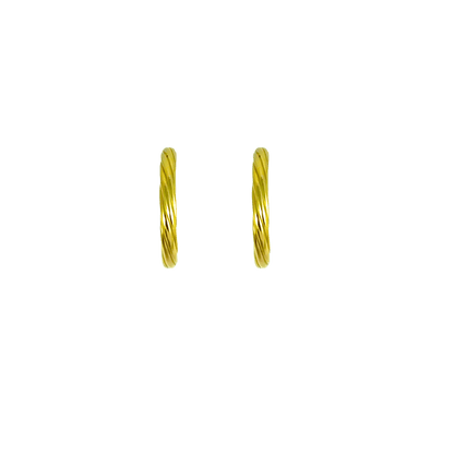 Orecchini ovali design ondulato argento 925