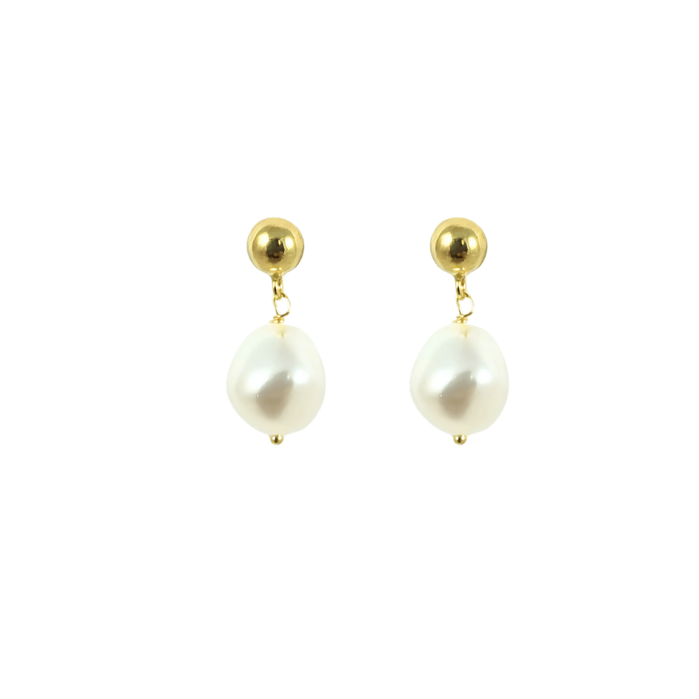 Orecchini con pendente perle barocche design argento 925