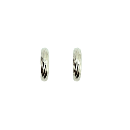 Waves design earrings in 925 silver