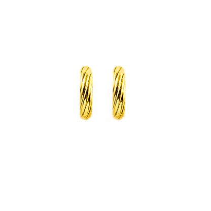 orecchini a cerchio argento 925 color oro