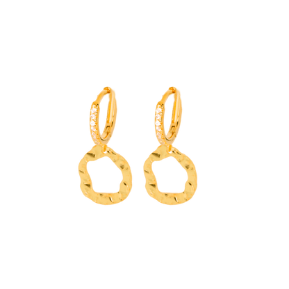 orecchini anello oro