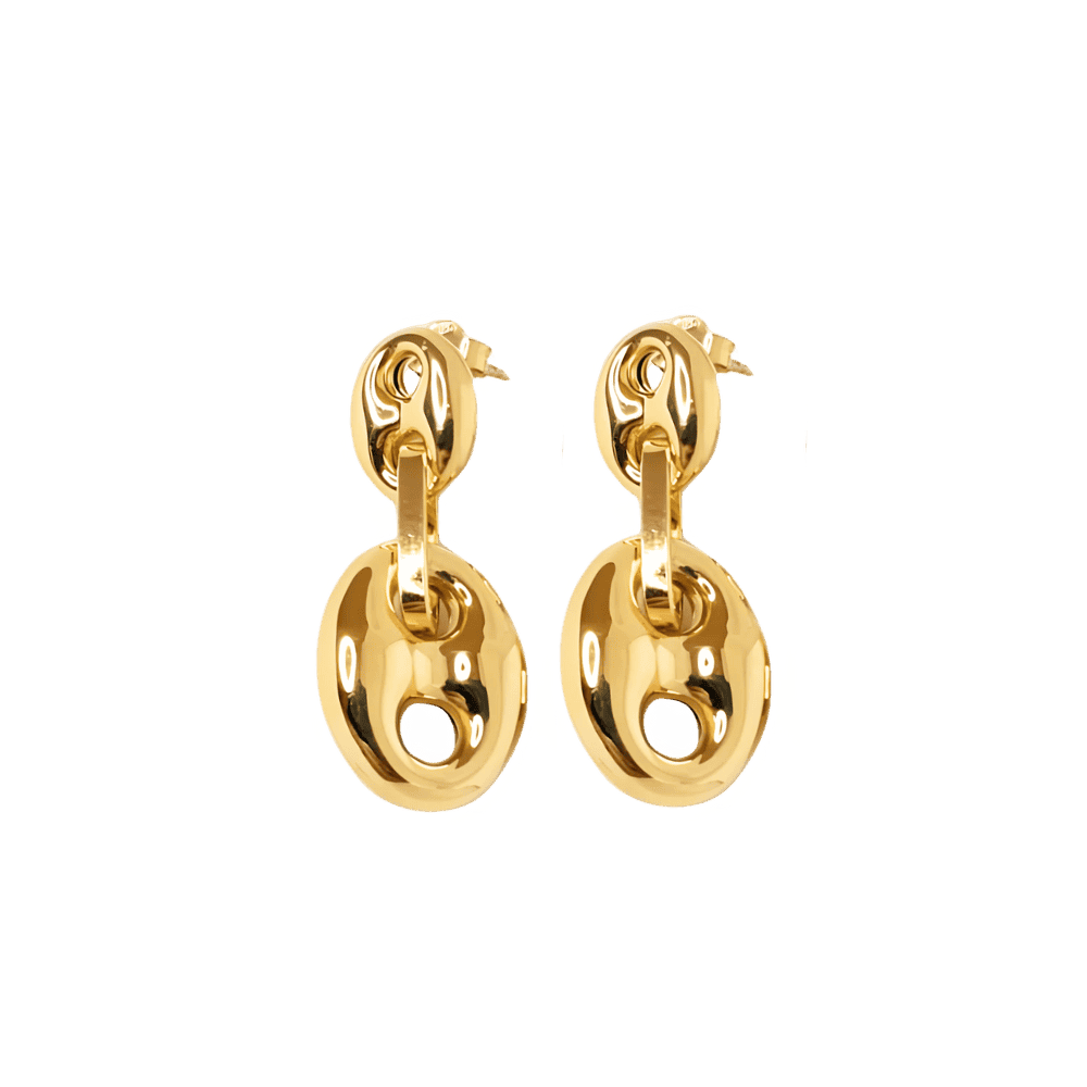 orecchini in argento 925 ovale pendenti