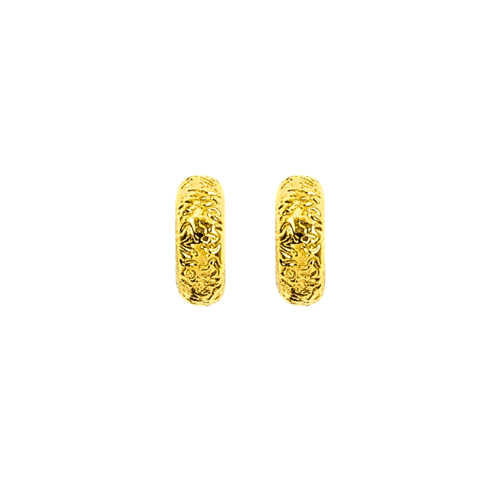 orecchino circolare colore oro argento 925-1