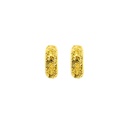 orecchino circolare colore oro argento 925-1