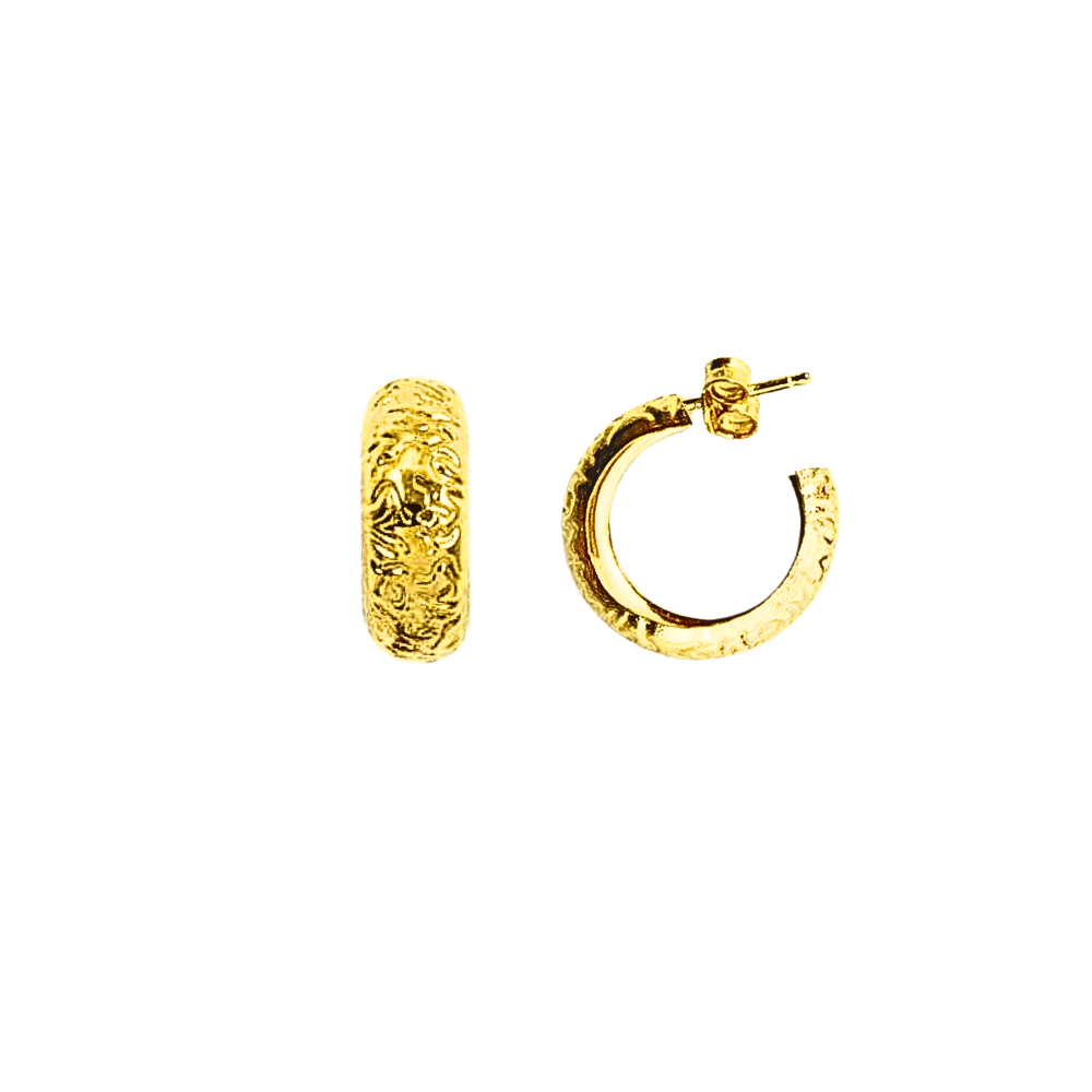 orecchino circolare colore oro argento 925