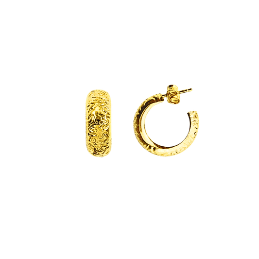 orecchino circolare colore oro argento 925